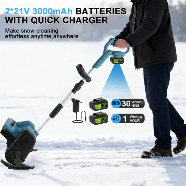 Efficient Handheld Cordless Electric Shovel - Battery Powered for Easy Snow Removal & Storage