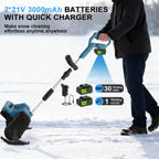Efficient Handheld Cordless Electric Shovel - Battery Powered for Easy Snow Removal & Storage