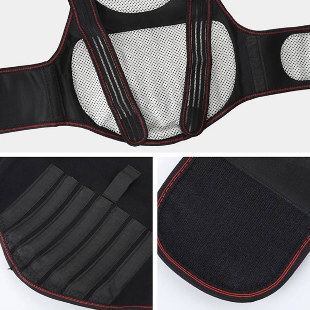 Self-Heating Back Support | Adjustable, Pain Relief & Posture Improvement for Daily Use