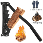 Firewood Kindling Splitter - Wall Mounted Log Splitter Tool for Efficient Kindling Preparation and Firewood Management