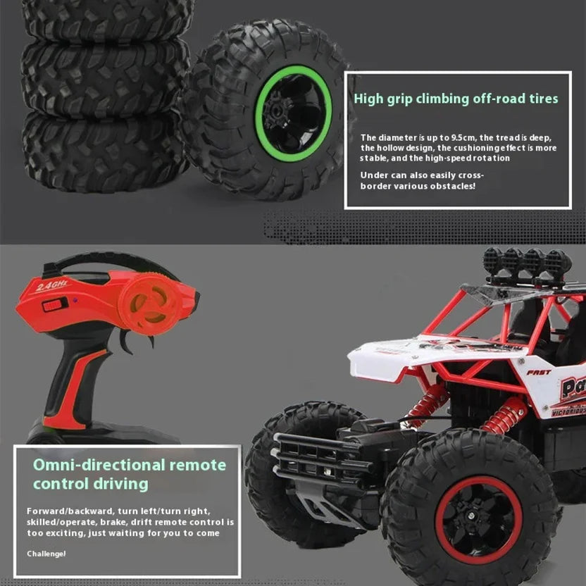 1:12 Scale Remote Control Truck for Kids | Large 4WD Off Road RC Car