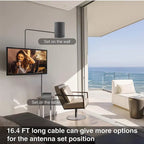 600-Mile Long Range HDTV Antenna for Indoor Use – 4K & 1080P Digital Reception for Clear Signal and Enhanced Viewing Experience