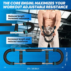 Twister Arm Trainer | Multi-Functional Strength Bar for Chest, Arms, Abs & Shoulders | Portable Home Gym Equipment