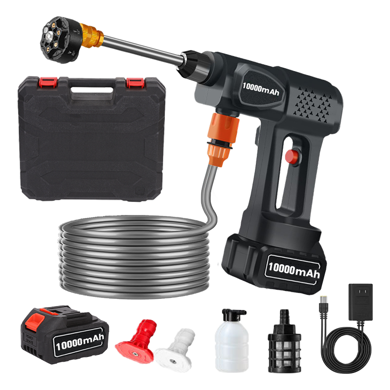 Portable Cordless Pressure Washer | 520 PSI High-Pressure, 6-in-1 Nozzle for Car & Home Cleaning