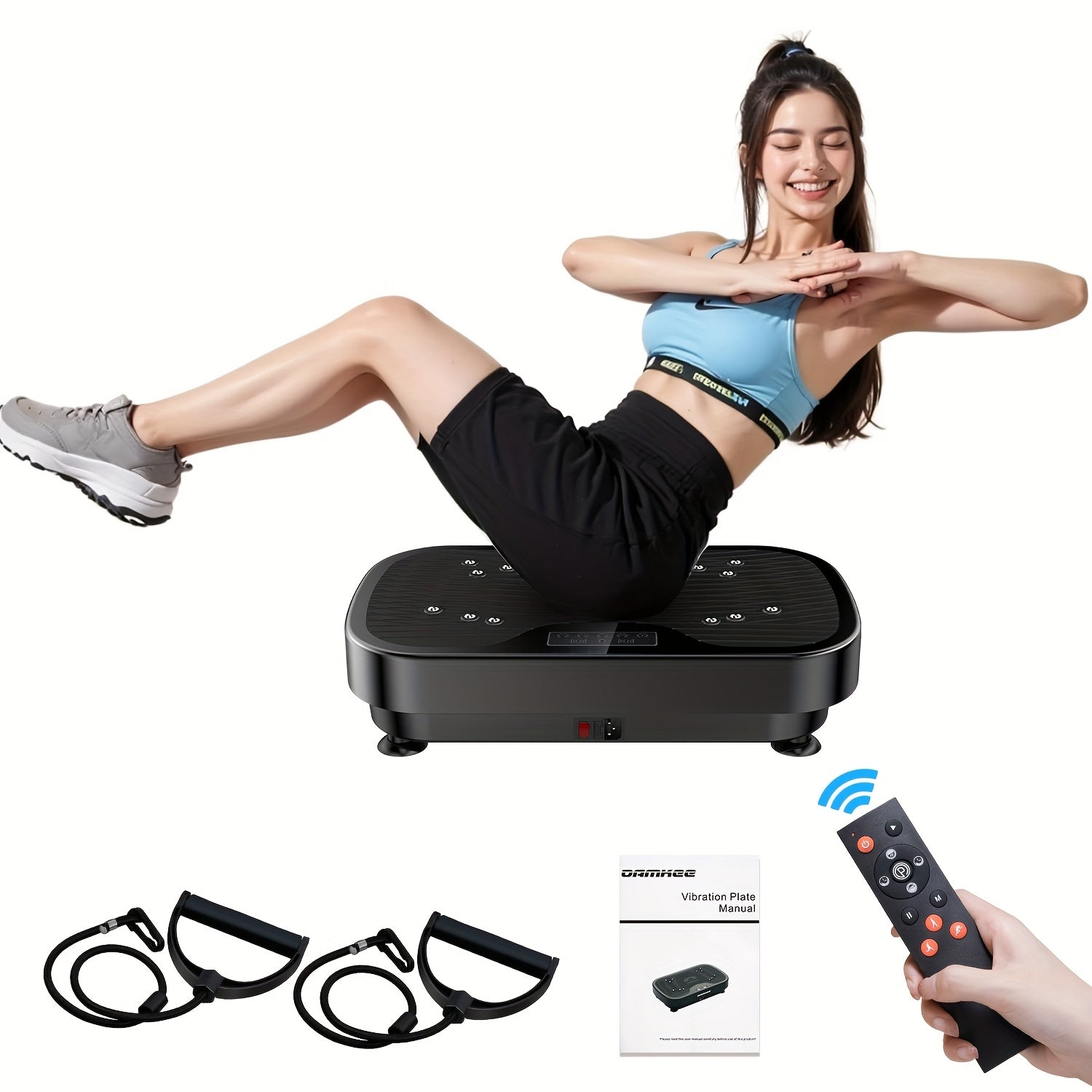 Silent Motor Vibration Plate | Adjustable Speed, Lymphatic Drainage & Toning for Home Gym and Wellness Gifts