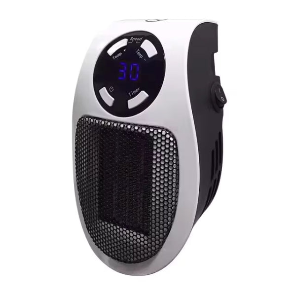 Mini Electric Heater | 500W Low Wattage, Fast Heat & Portable for Home Office, Nursery & Small Rooms