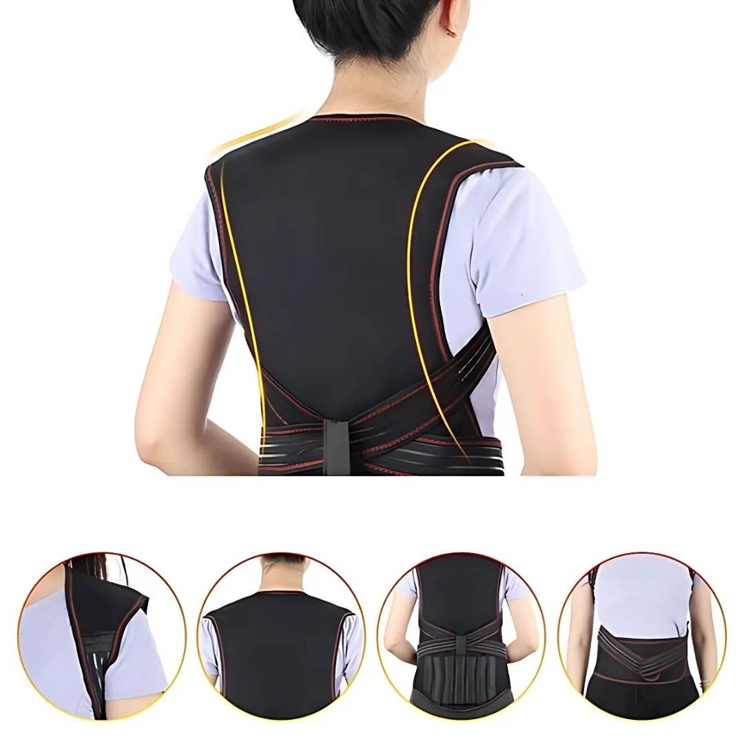 Self-Heating Back Support | Adjustable, Pain Relief & Posture Improvement for Daily Use