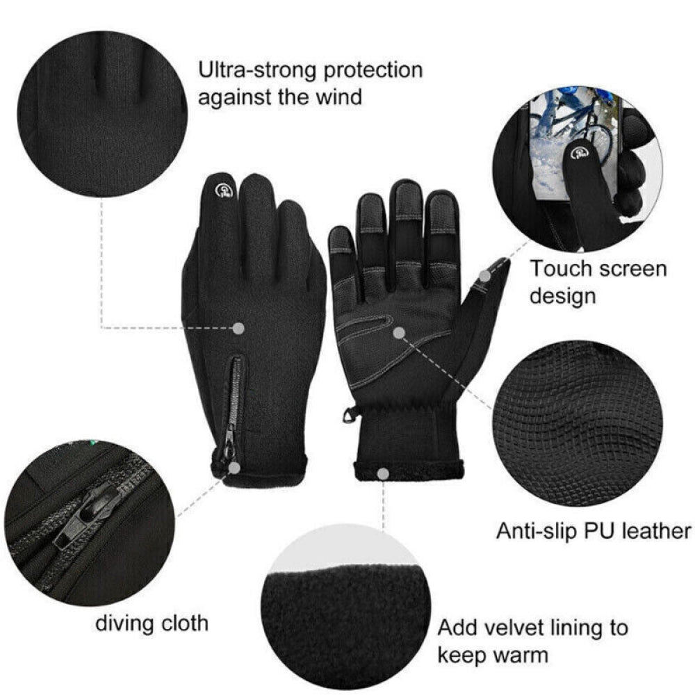 Heated Gloves for Men & Women | Waterproof, Touchscreen & Ideal for Skiing, Cycling & Winter Activities