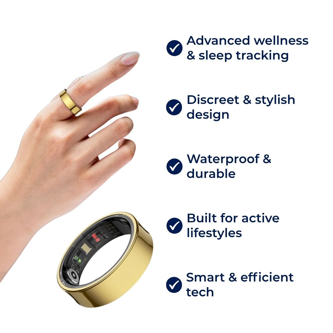Smart Ring | Waterproof Sleep & Wellness Tracker for Active Lifestyles