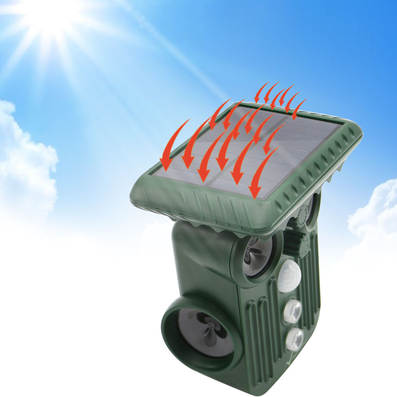 Ultrasonic Solar Deer Repeller | 5 Adjustable Modes, Waterproof & Eco-Friendly for Home Gardens and Yards