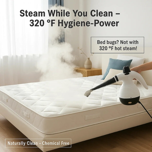 Steam Cleaner | 160°C High-Temperature Power for Bed Bug Removal & Germ-Free Home Cleaning