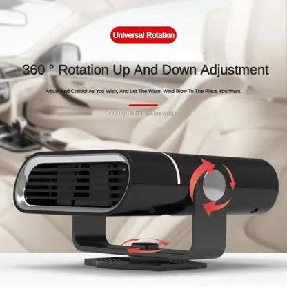 Portable Car Heater | Versatile 4-in-1 Fan for Heating, Cooling, and Defrosting Windshields - 12V connection