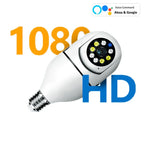 Wifi Surveillance Camera E27 | Full Color Night Vision, AI Human Tracking & Compatible with Alexa for Home Security