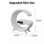 Smart Light Sound Machine | Multifunctional Wireless Charger, Bluetooth Speaker & Alarm Clock for Home Office & Relaxation