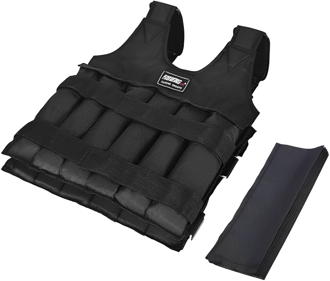 Adjustable 110 Pound Weighted Vest for Strength Training, Fitness, and Weightlifting Workouts