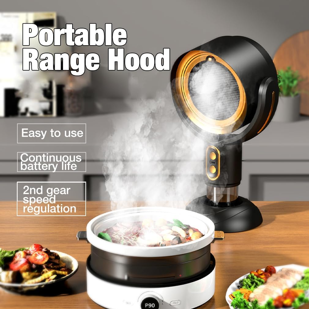 Portable Range Hood with 2-Speed Exhaust Fan – Compact Ventilation