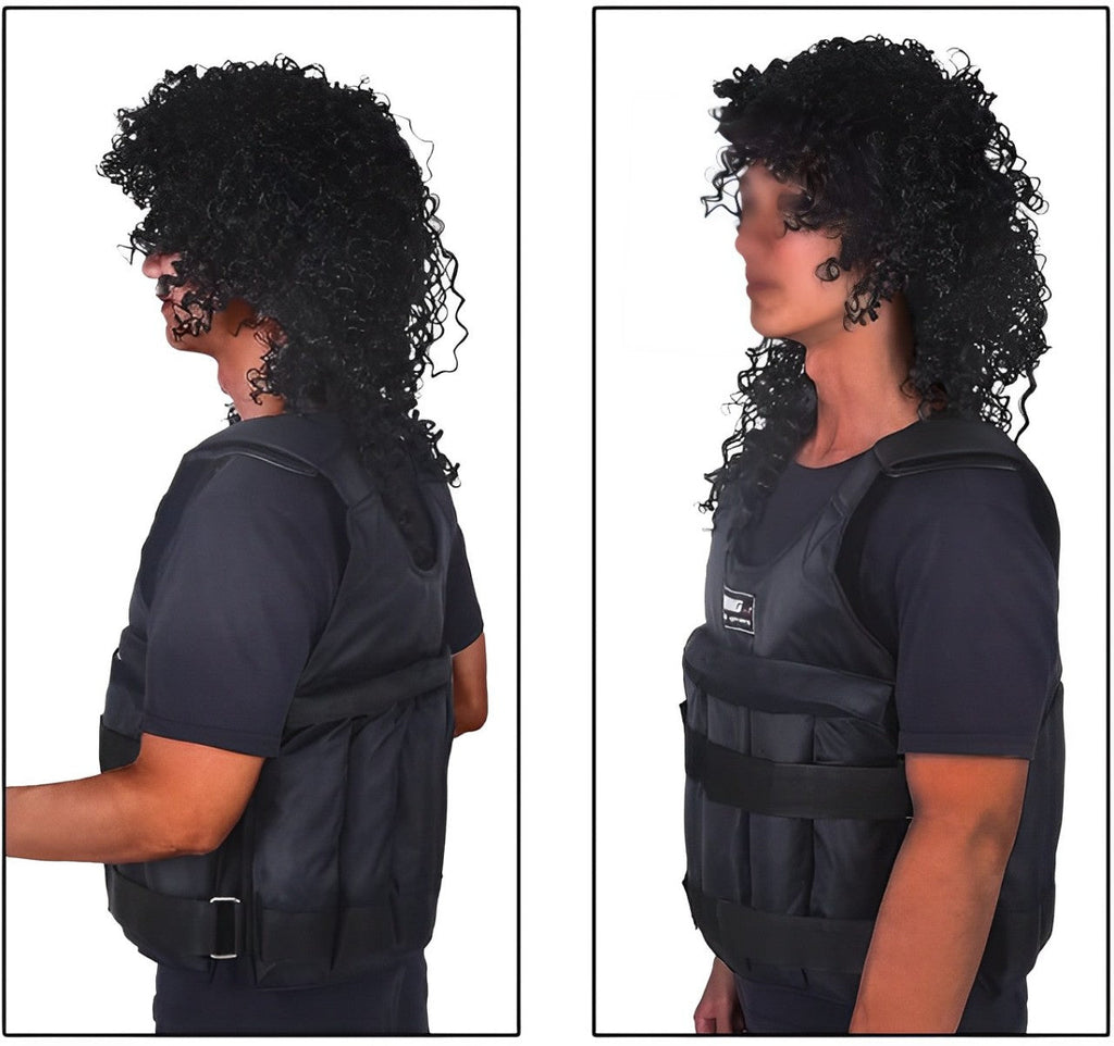 Adjustable 110 Pound Weighted Vest for Strength Training, Fitness, and Weightlifting Workouts