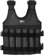 Adjustable 110 Pound Weighted Vest for Strength Training, Fitness, and Weightlifting Workouts