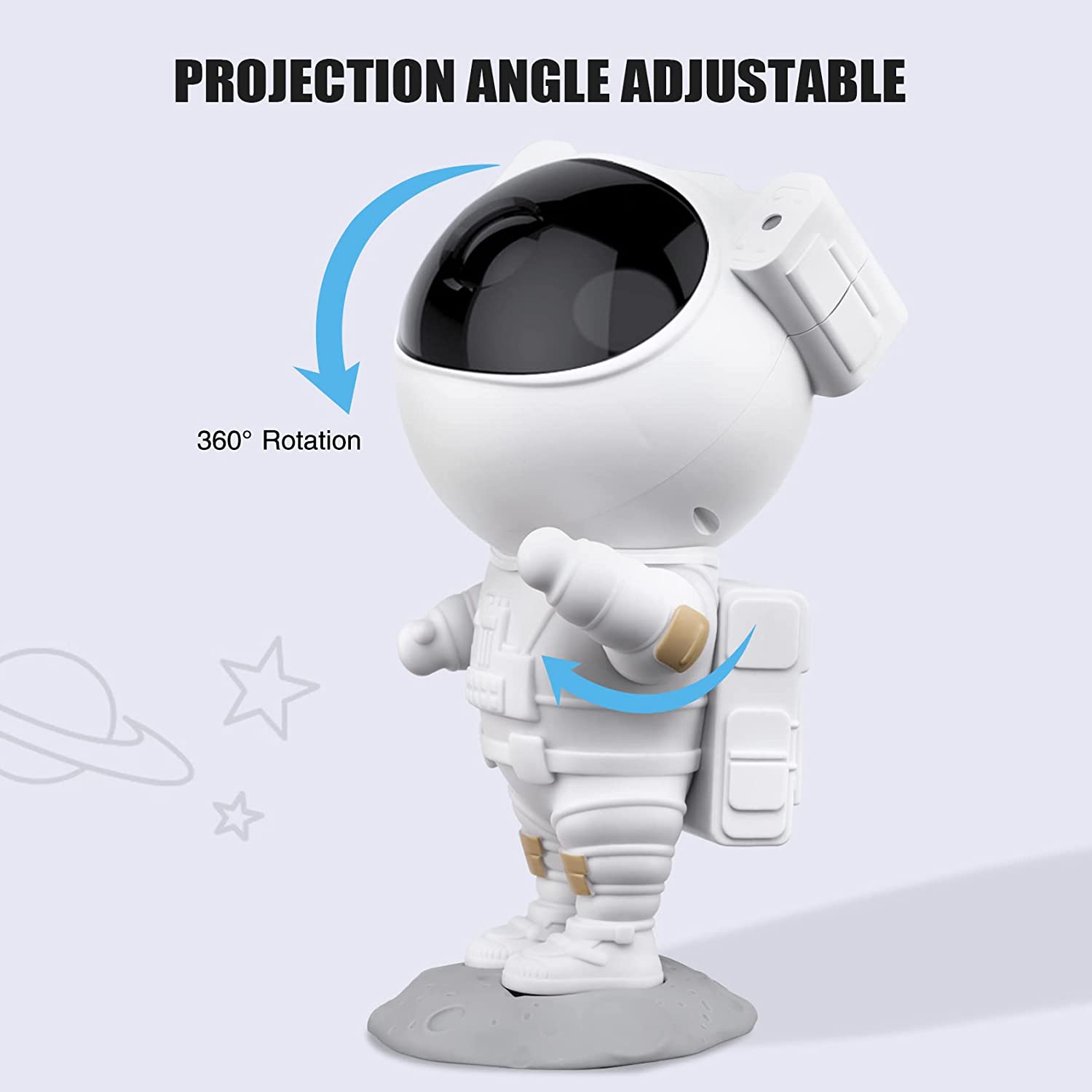 Astronaut Galaxy Projector | 8 Nebula Effects, Remote Control & Adjustable Angle for Bedrooms and Relaxation