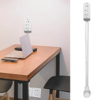 Power Socket Expander | Adjustable 180-Degree Rotating Base with USB-A, USB-C Ports & AC Outlets for Home or Office Use