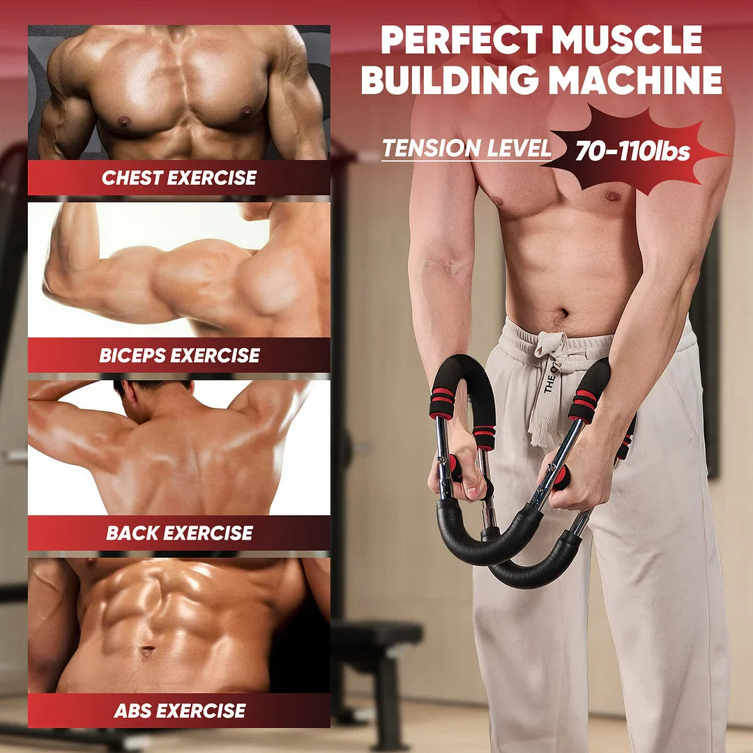 Twister Arm Trainer | Multi-Functional Strength Bar for Chest, Arms, Abs & Shoulders | Portable Home Gym Equipment