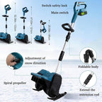 Efficient Handheld Cordless Electric Shovel - Battery Powered for Easy Snow Removal & Storage