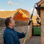 Gutter Cleaning Tool Telescopic Wand - Hose Attachment for Easy Ground-Level Rain Gutter Maintenance