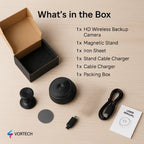 Wireless Waterproof Backup Camera for RVs, Trailers, and Vehicles - Night Vision, Wide Angle, Easy Installation