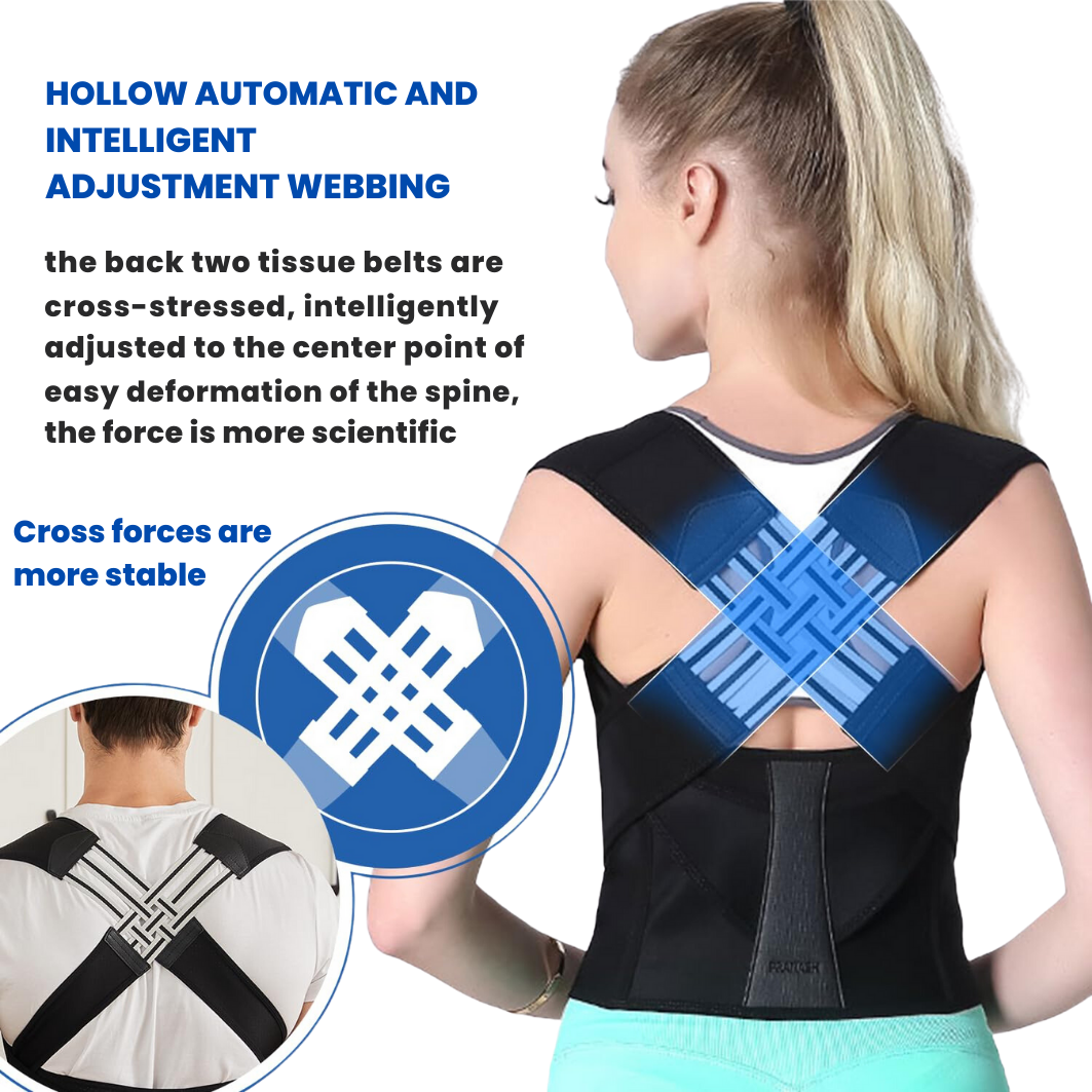 Back Harness for Posture Correction - Adjustable Support for Improved Alignment