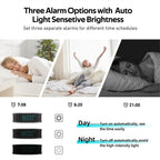1080P Hidden Camera Alarm Clock | 15W Fast Wireless Charger with Motion Detection for Home Security Monitoring