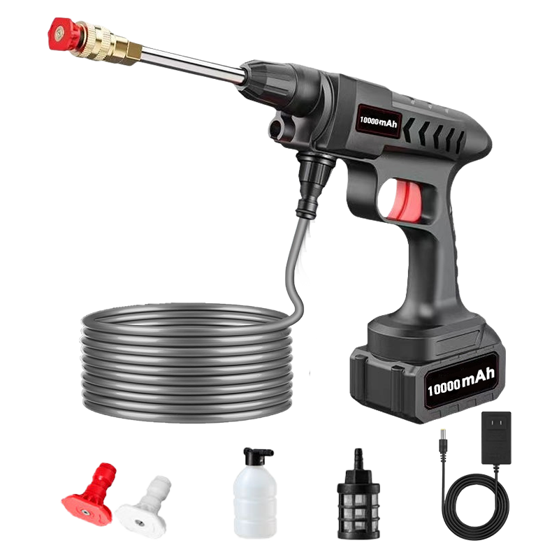 Portable Cordless Pressure Washer | 520 PSI High-Pressure, 6-in-1 Nozzle for Car & Home Cleaning