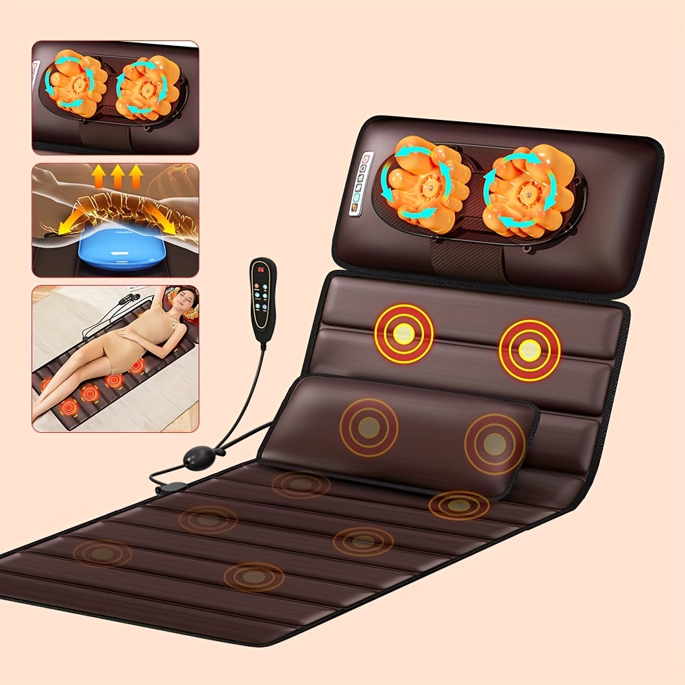 Full Body Vibrating Massage Mat | 10 Nodes with Heating Pad for Stress Relief & Daily Relaxation at Home or Office