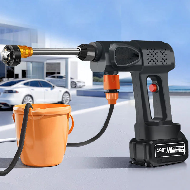 Portable Cordless Pressure Washer | 520 PSI High-Pressure, 6-in-1 Nozzle for Car & Home Cleaning