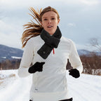 Heated Faux Fur Scarf | Rechargeable USB Neck Warmer for Winter Commutes & Outdoor Activities