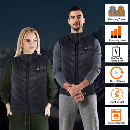 Unisex Heated Vest – Adjustable  Heating Levels