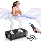 Silent Motor Vibration Plate | Adjustable Speed, Lymphatic Drainage & Toning for Home Gym and Wellness Gifts