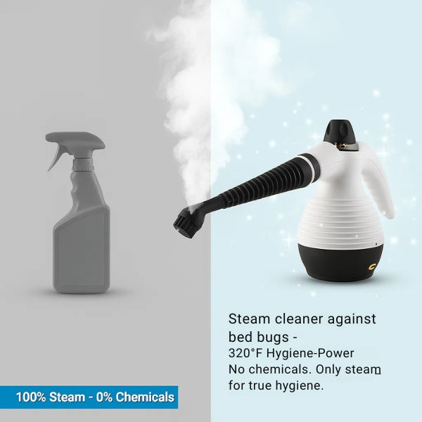 Steam Cleaner | 320°F High-Temperature Power for Bed Bug Removal & Germ-Free Home Cleaning