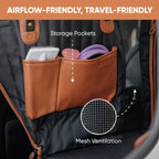 Hard Bottom Dog Car Hammock | Waterproof, Claw-Proof & Easy to Install for Safe Travel with Pets