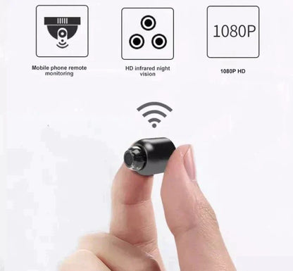 Small WiFi Security Camera Night Vision Wireless HD Kids Pet Safety Monitoring