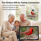 MyWingCam™ Bird Feeder with Camera 1080P HD | Wireless Bird House with Camera for Outside – Window or Hanging Bird Feeder Cam with Night Vision, Audio & Free App – Live Bird Feeder Cam