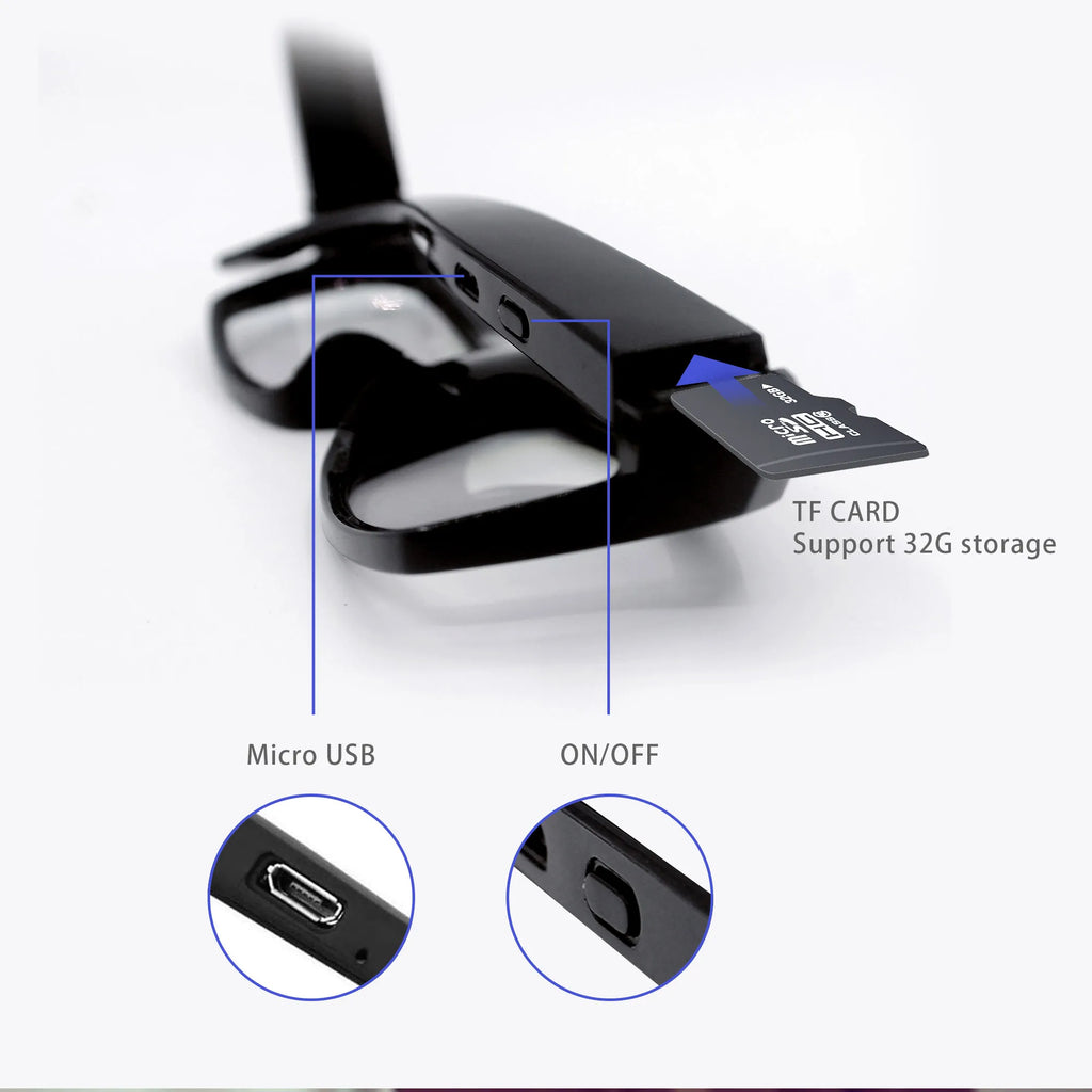 4K Video Recording Glasses | High-Quality, Wearable Camera for Travelers, Journalists & Outdoor Enthusiasts