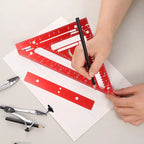 Innovative Rafter Square Tool | Durable Aerospace Aluminum, Smart Bubble Level & Fast Repetitive Markings for Carpenters and Metal Workers