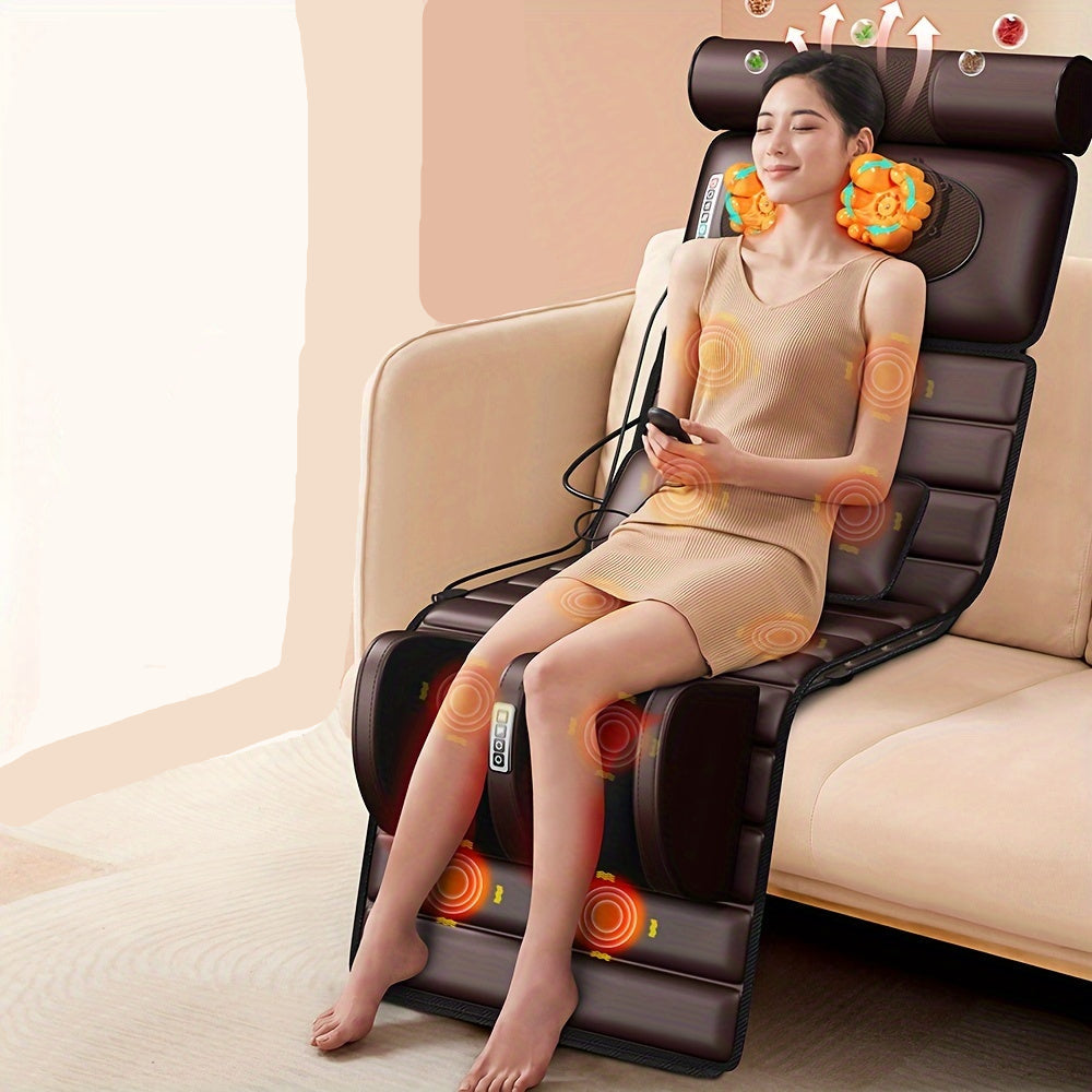 Full Body Vibrating Massage Mat | 10 Nodes with Heating Pad for Stress Relief & Daily Relaxation at Home or Office