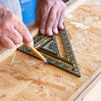 Innovative Rafter Square Tool | Durable Aerospace Aluminum, Smart Bubble Level & Fast Repetitive Markings for Carpenters and Metal Workers