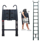 Heavy Duty Telescopic Roof Access Ladder | Stabilizer Hook, Durable & Safe for Roof Maintenance and Outdoor Projects