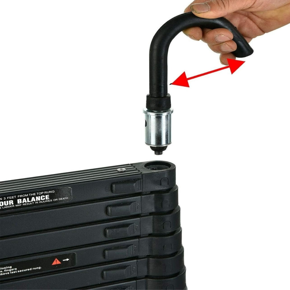 Heavy Duty Telescopic Roof Access Ladder | Stabilizer Hook, Durable & Safe for Roof Maintenance and Outdoor Projects
