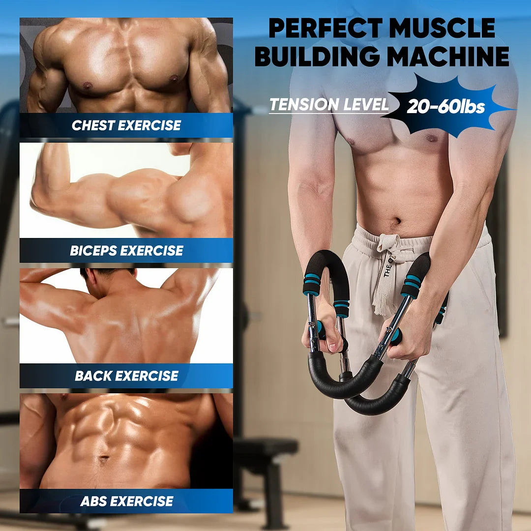 Twister Arm Trainer | Multi-Functional Strength Bar for Chest, Arms, Abs & Shoulders | Portable Home Gym Equipment
