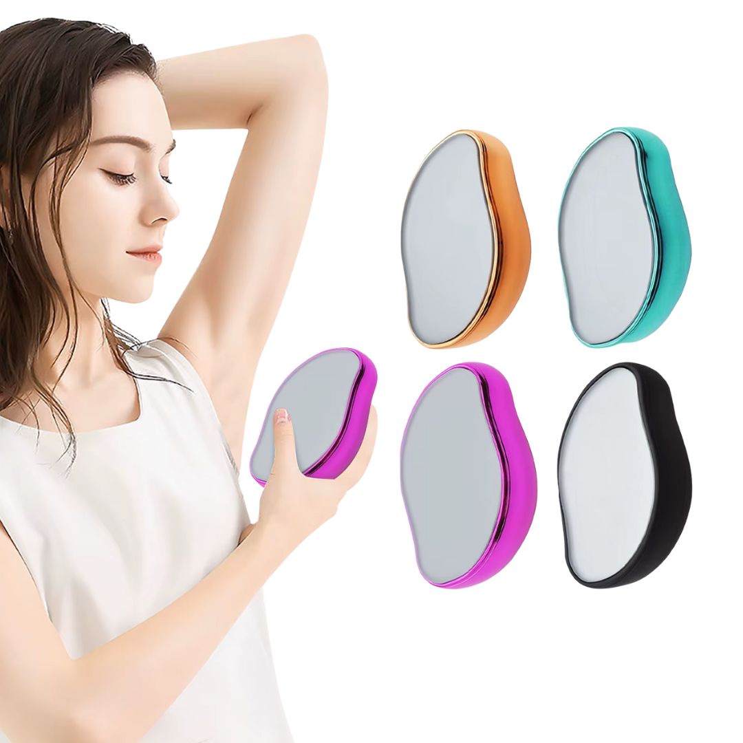 Crystal Hair Remover | Pain-Free Exfoliation with Ultra-Fine Surface for Sensitive Skin & Everyday Use