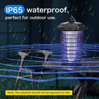 Moth Killer Lamp | 30W Waterproof Bug Zapper for Moths, Mosquitoes & Flying Insects in Home, Patio & Garden