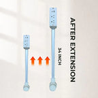 Power Socket Expander | Adjustable 180-Degree Rotating Base with USB-A, USB-C Ports & AC Outlets for Home or Office Use